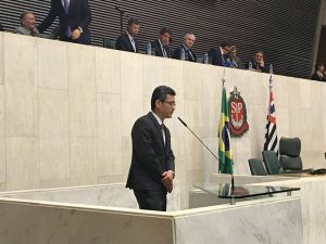 Dr. Ishida, Presidente da SBCP-SP, na ALESP