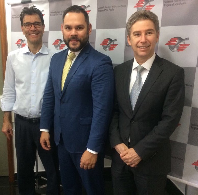 Dr. Felipe Coutinho, Dr. Carlos Michaelis e Dr. Elvio Bueno Garcia