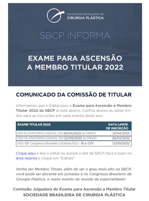 exame titular 2022