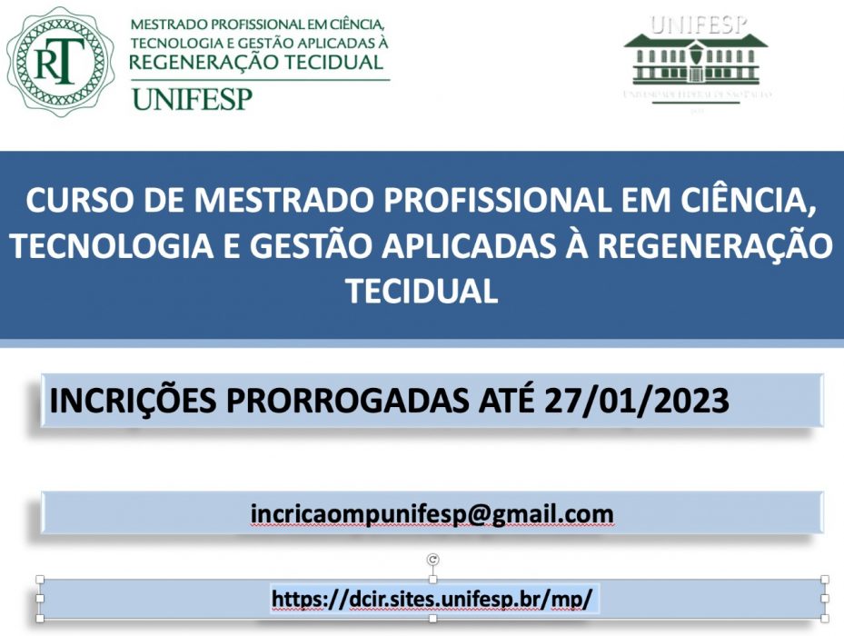 curso mestrado regeneracao tecidual jan23