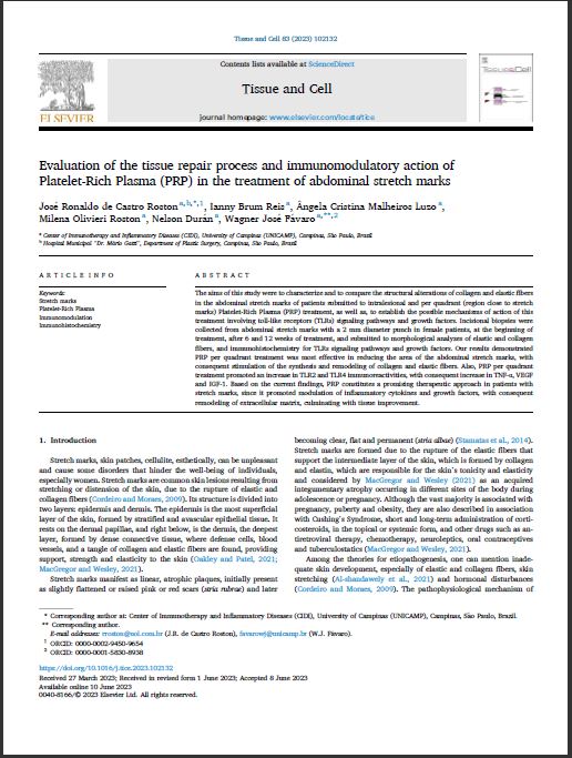 capa artigo tissue cell