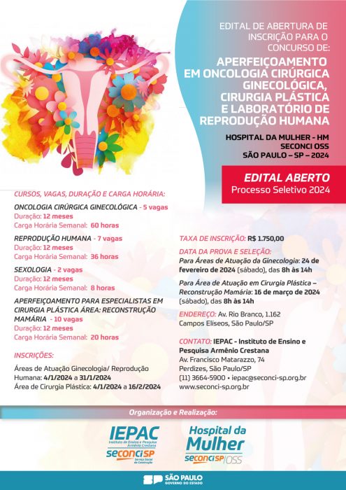 cartaz endoscopia ginecologica 2024 hospital da mulher